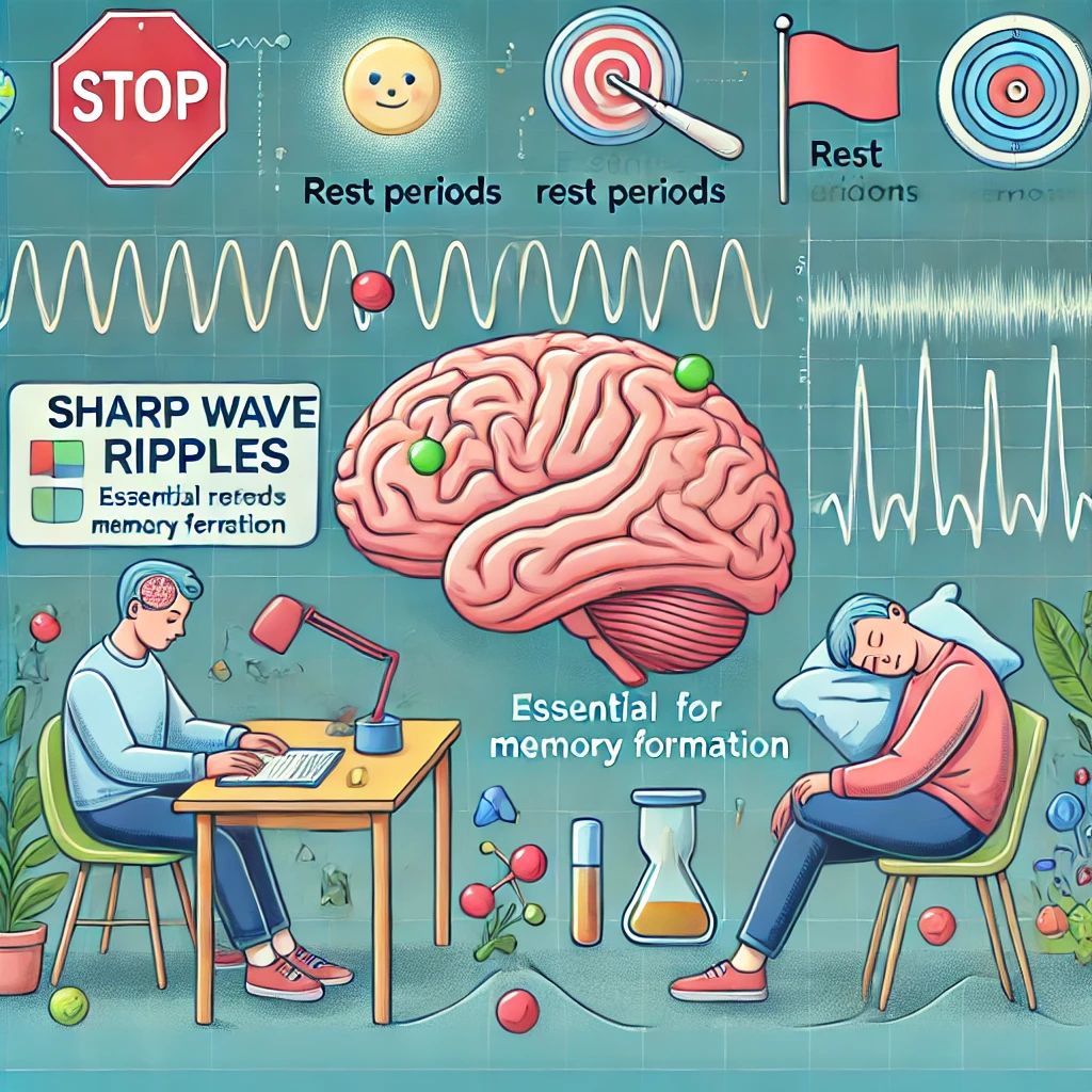 脳の休息期間が記憶形成に不可欠、sharp wave ripplesの役割を解明