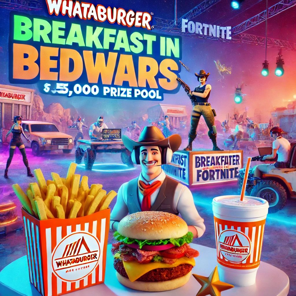 WhataburgerがFortniteで「Breakfast in Bedwars」トーナメント開催、賞金総額25,000ドル！