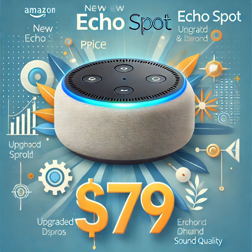 新型Echo Spot発売、$79で改良されたディスプレイと音質を提供