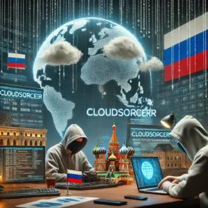 DALLE 2024-07-09 103532 - A scene illustrating the newly discovered cyber espionage activity CloudSorcerer targeting the Russian government The image should show a digital e - innovaTopia