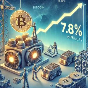 ビットコインマイニング難易度、7.8%大幅下降で業界に波紋