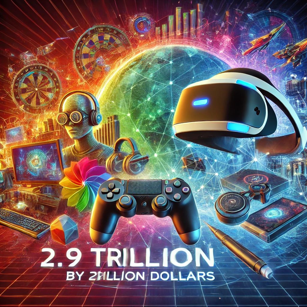 ゲーム業界、2027年に2.9兆ドル市場へ – 映画・音楽超えの成長牽引