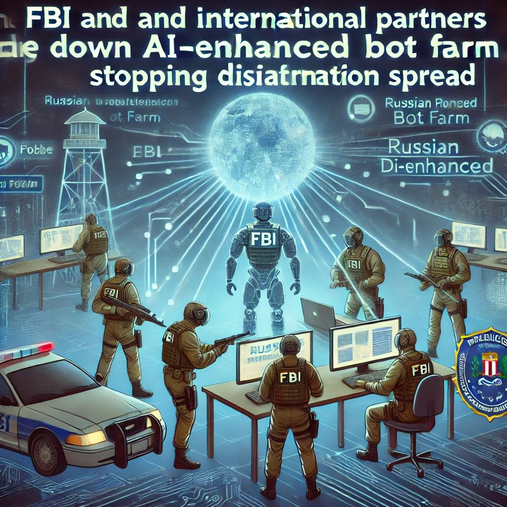 FBIと国際パートナーがロシアのAI強化ボットファームを摘発、偽情報拡散を阻止