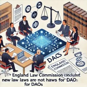 イングランド法委員会、DAOに新法不要と結論