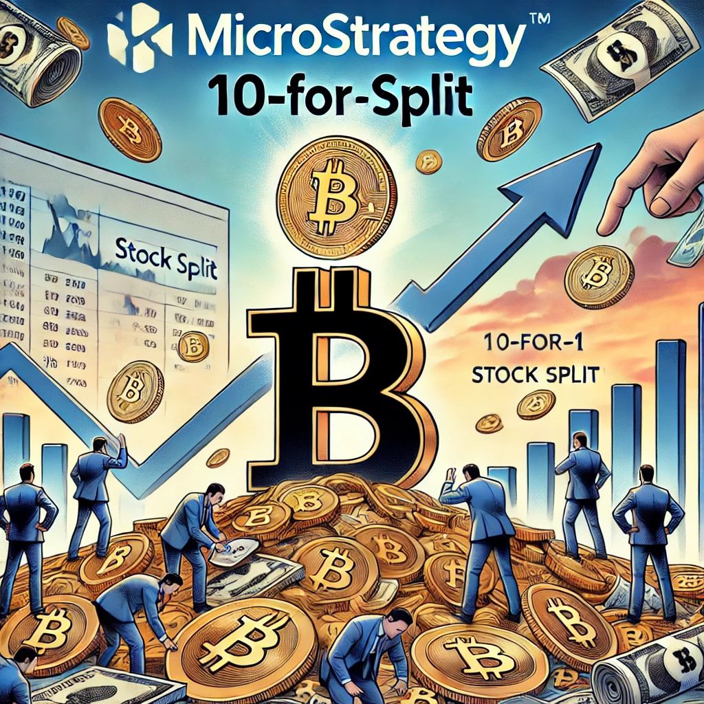 ビットコイン高騰でMicroStrategyが株式10対1分割を発表、投資家へのアクセス拡大期待