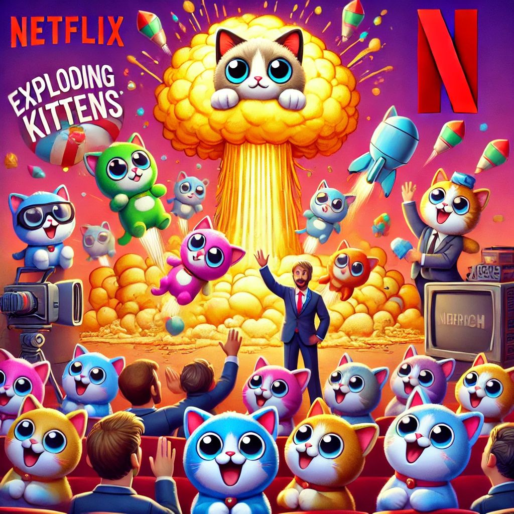 爆発的ヒット「Exploding Kittens」、Netflixでアニメ化成功への道を拓く