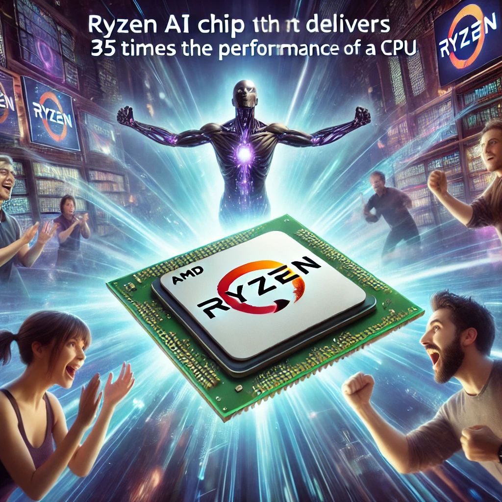 AMDがRyzen AIチップ搭載、CPUの35倍性能のNPU発表！