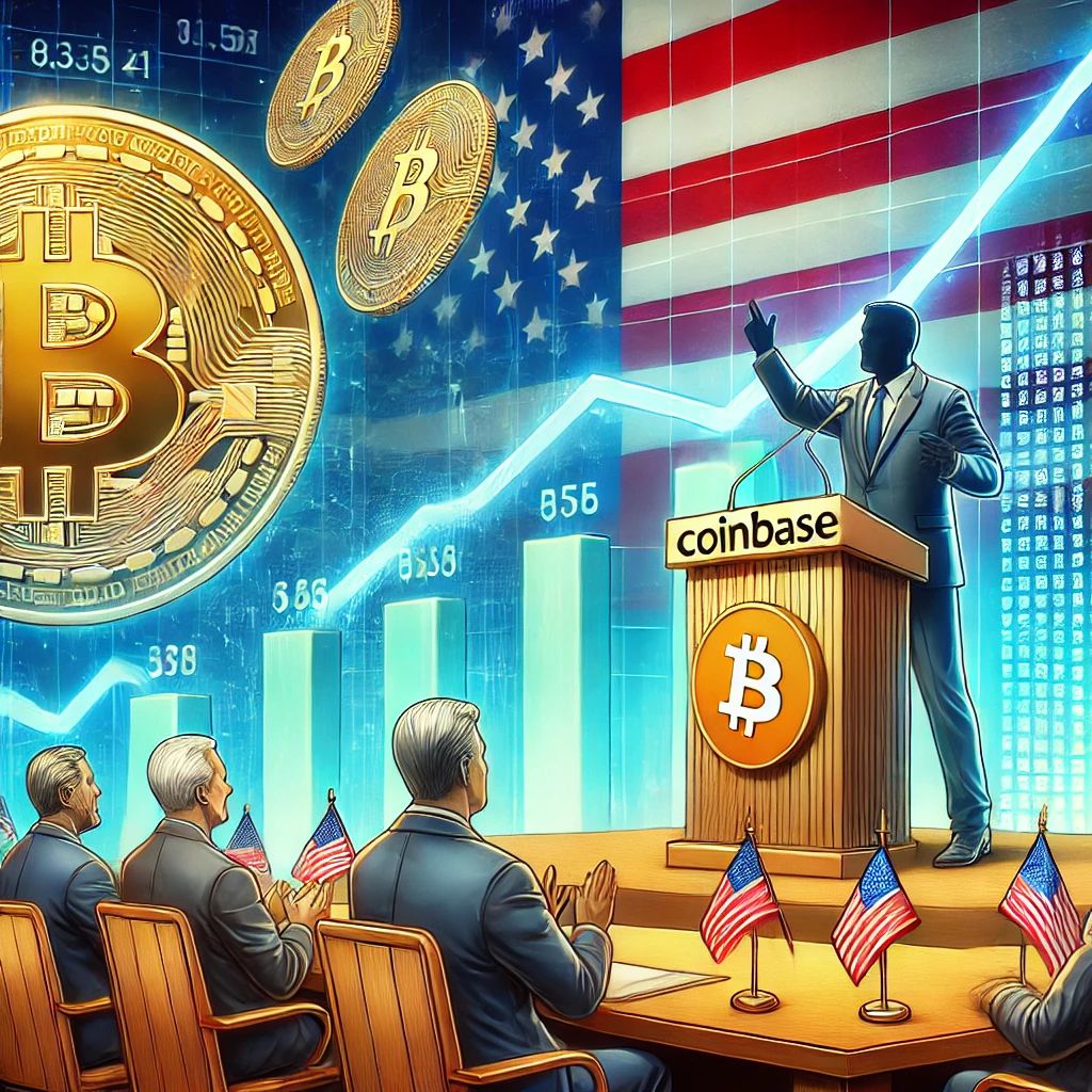 ビットコイン高騰でCoinbaseら株価急上昇、トランプ発言が影響