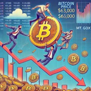 DALLE 2024-07-17 041951 - An illustration of Bitcoin price dropping below 000 due to Mt Goxs BTC movement The image should feature Bitcoin symbols financial charts show - innovaTopia