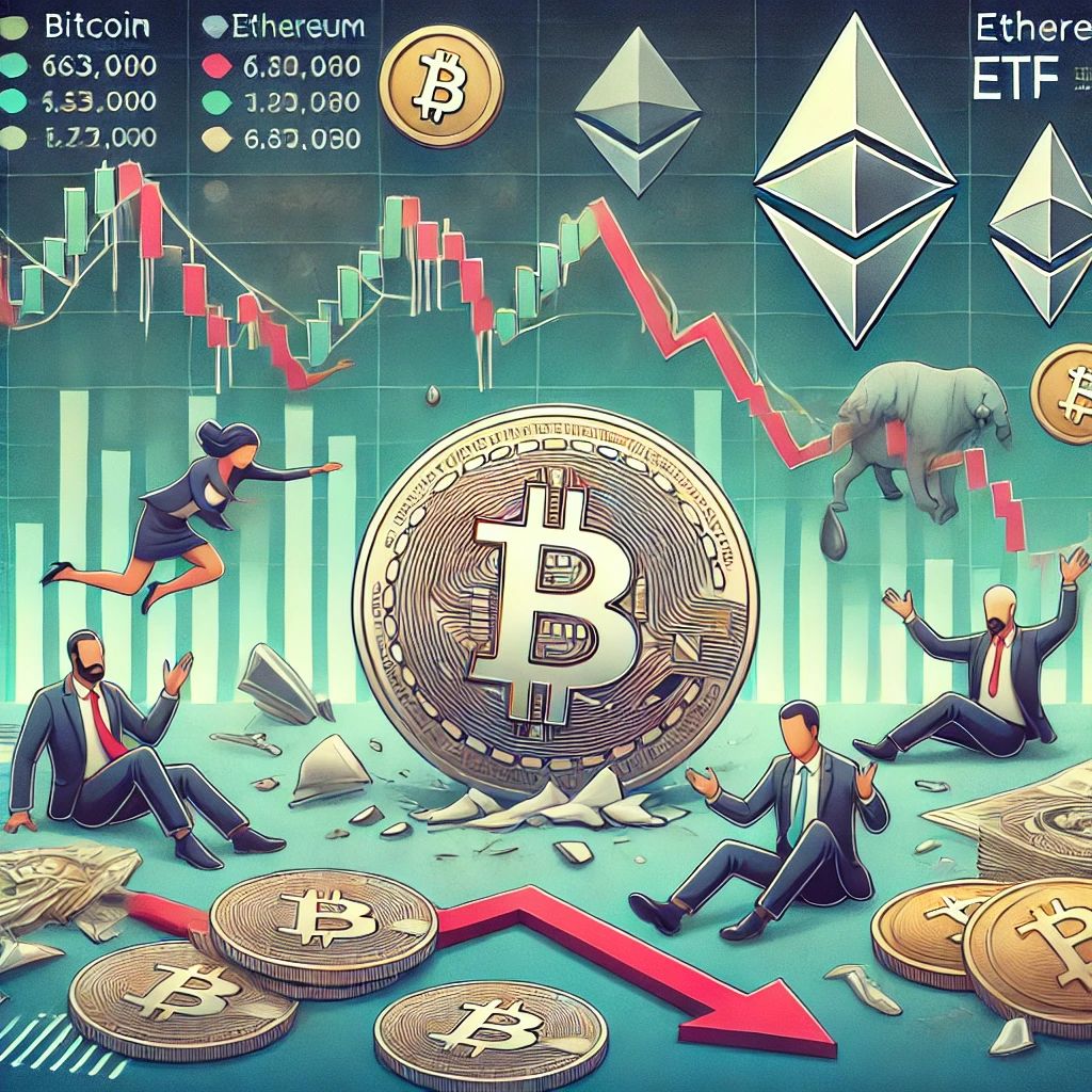 ビットコイン63,000ドル割れ、Mt. Gox移動とイーサリアムETFの影響下で市場揺れる