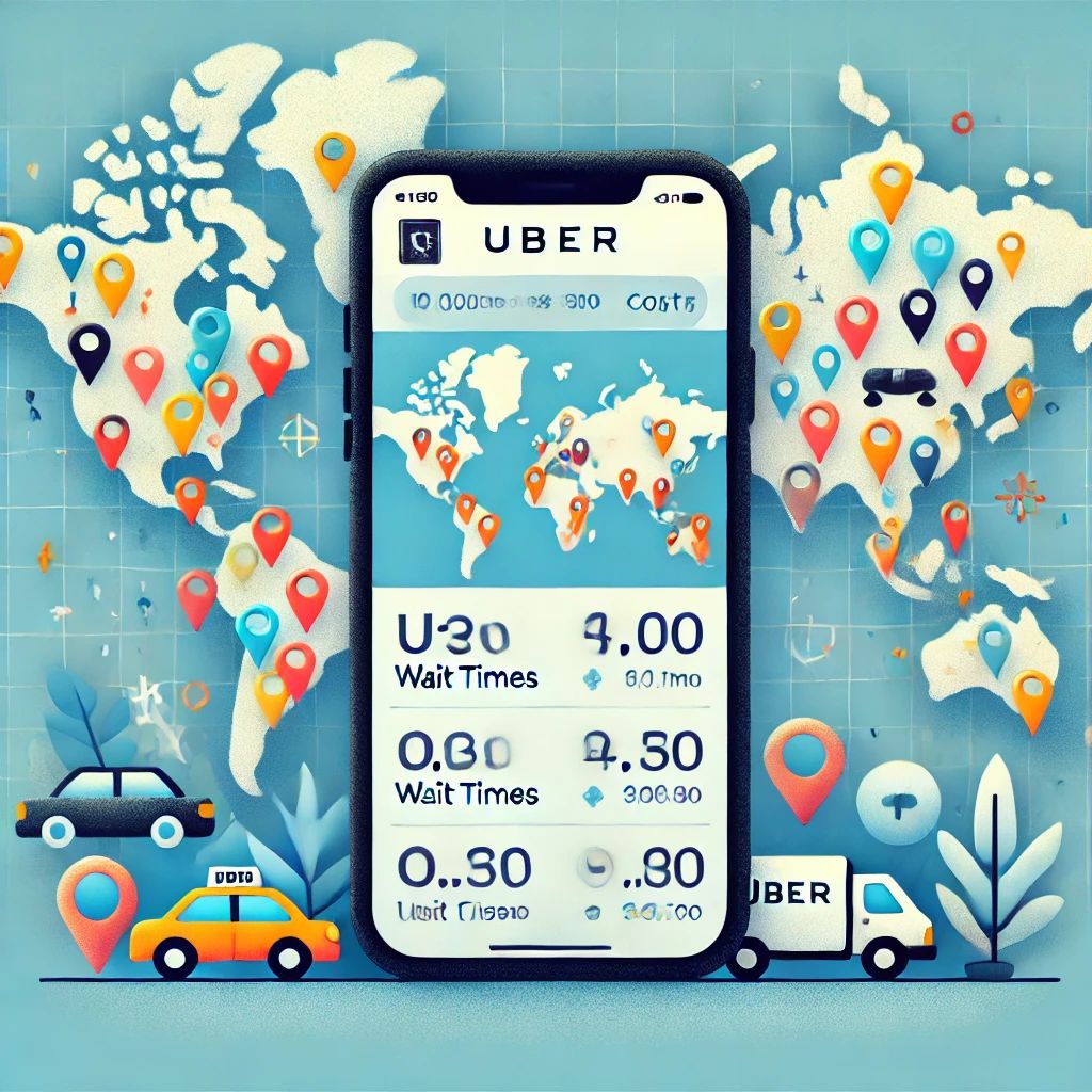 Uber、1万都市で待ち時間と費用を一目で確認可能に！