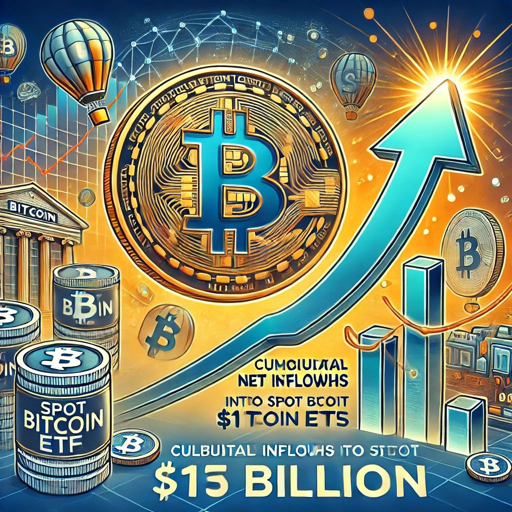 スポットビットコインETFへの累計純流入額が160億ドルを突破、市場関心高まる