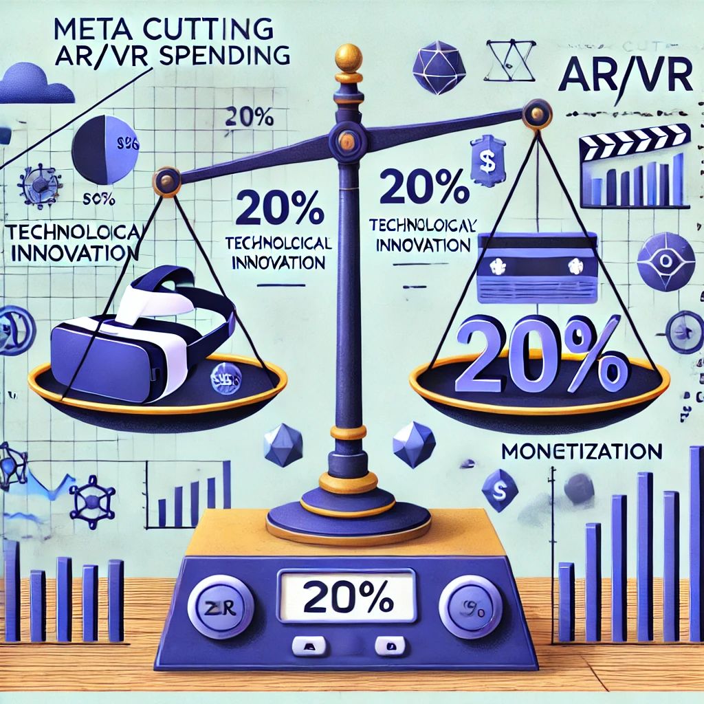 Meta、AR/VR支出20%削減へ – 技術革新と収益化のバランス模索