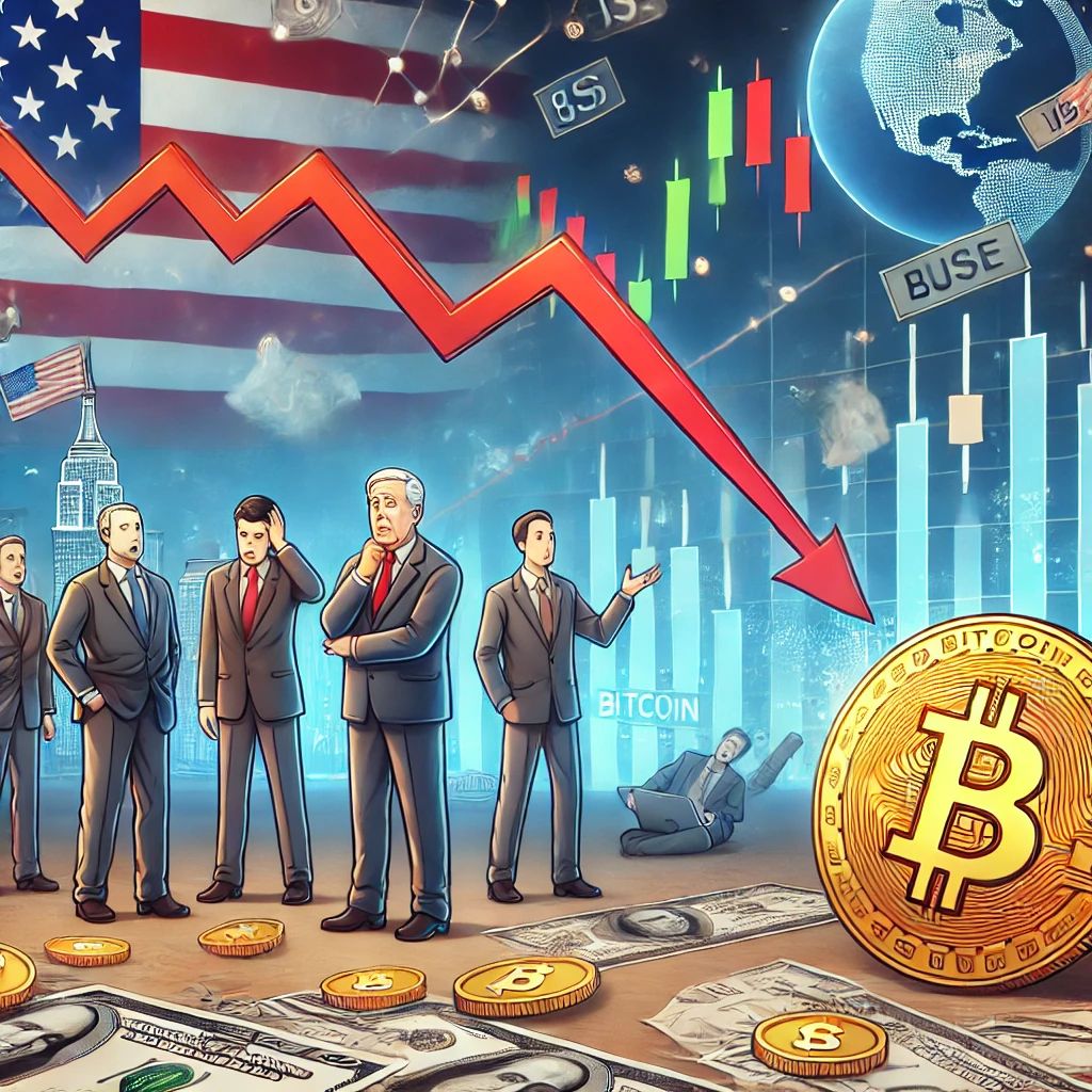 ビットコインと株式市場、政治的不確実性の中で下落