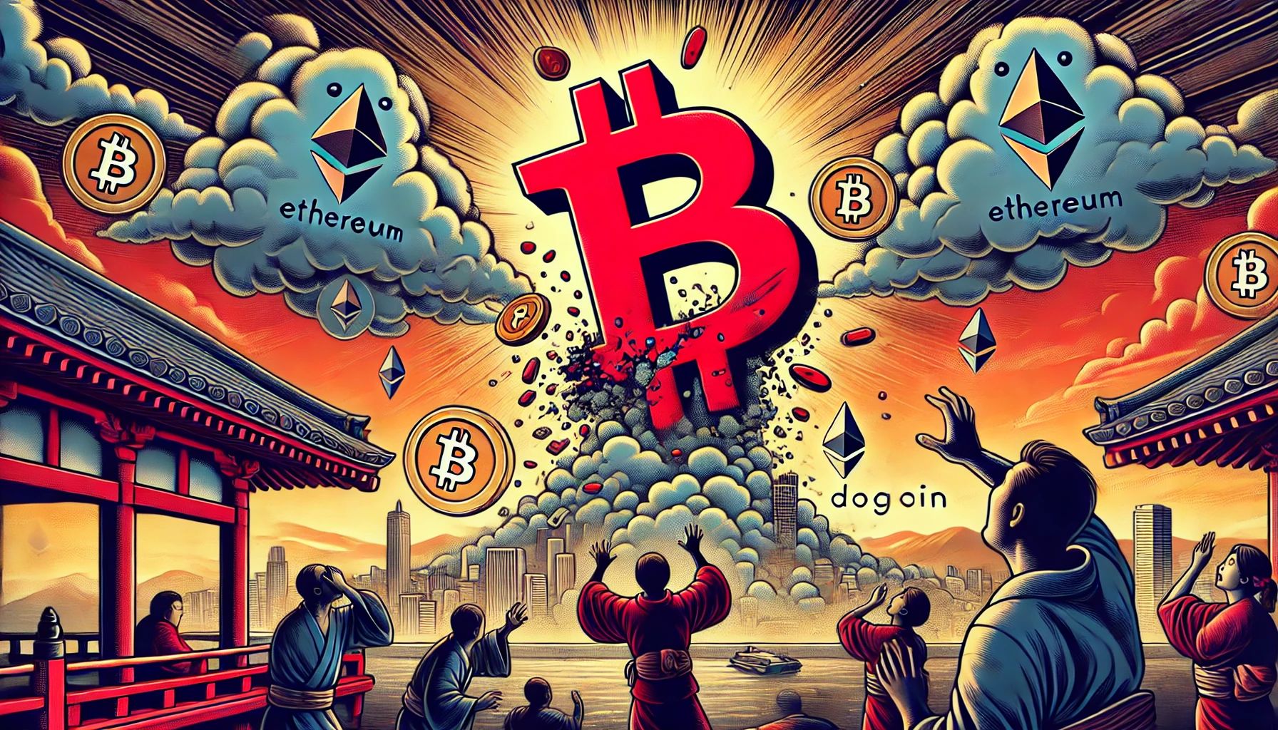 ビットコイン急落、6万ドル割れ – 暗号資産市場に激震、2億ドルの損失も