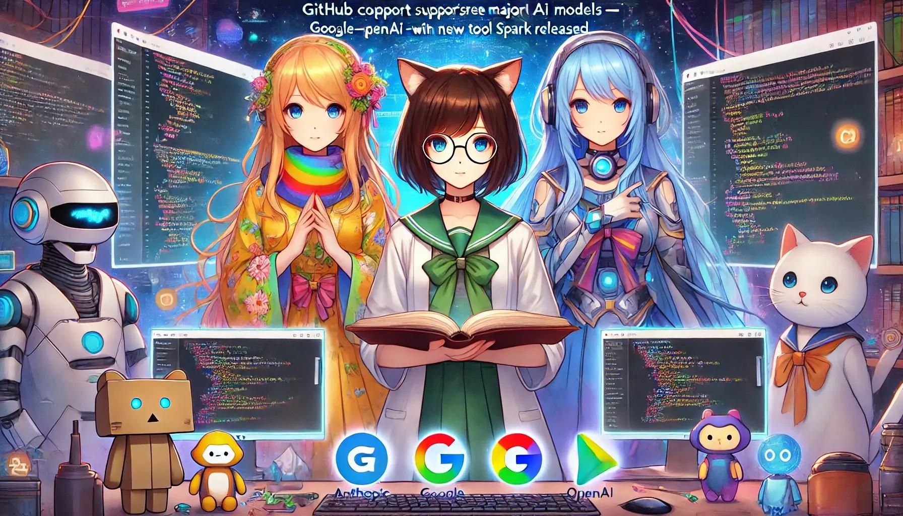 GitHub Copilot、3大AIモデルに対応へ ─ Anthropic、Google、OpenAIのモデルを自由に選択可能に。新ツール「GitHub Spark」も発表