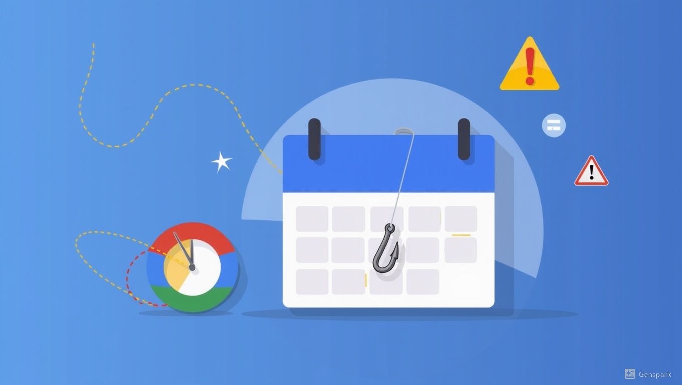 Google Calendar偽装フィッシング詐欺の脅威、5億人のユーザーに警告
