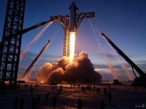 SpaceX Starship第7回試験飛行Super Heavyブースターの着陸成功も機体は大西洋上で空中分解 - innovaTopia