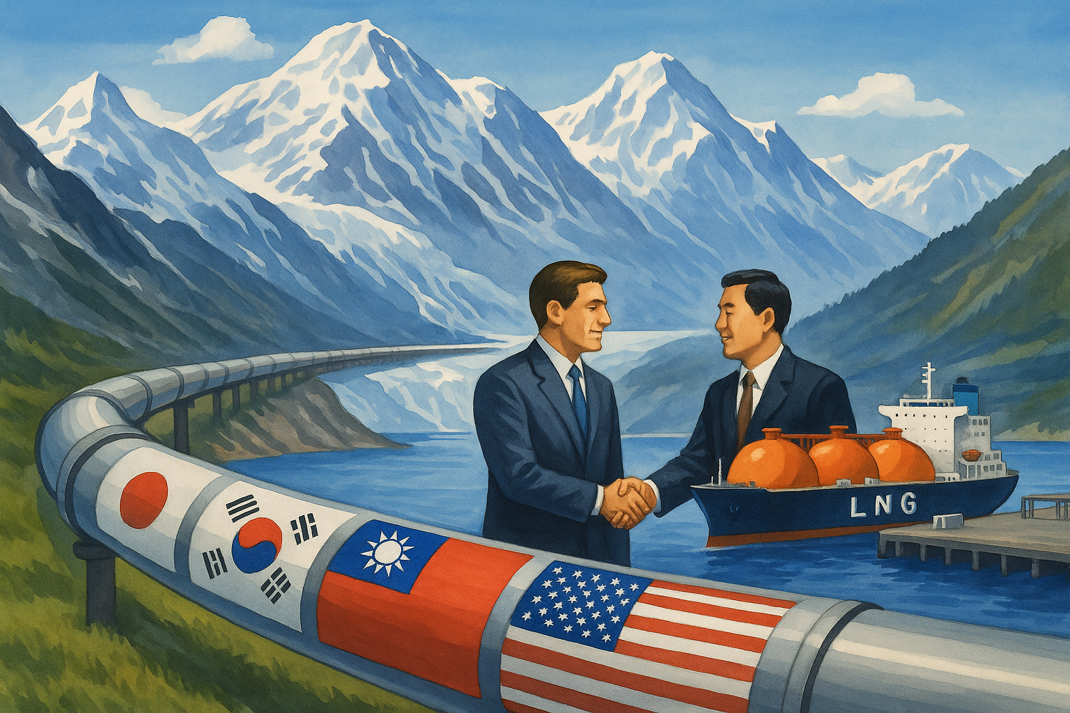 Alaska LNGプロジェクト｜日本・韓国・台湾が出資・調達で米貿易赤字是正へ – グレンファーン・CPC・AGDCの最新動向
