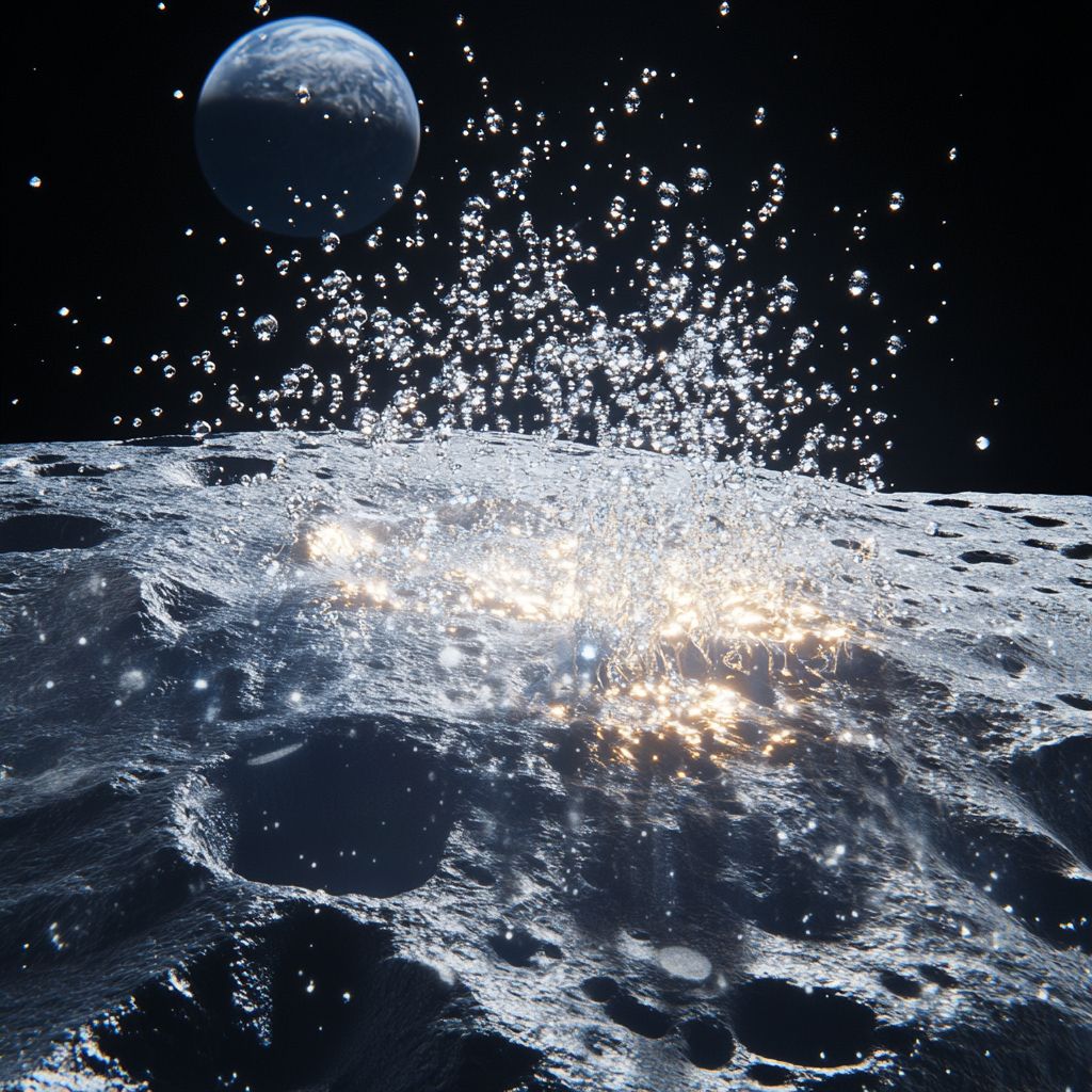 NASA新研究：太陽風が月面で水を生成している – 宇宙探査の未来を変える発見