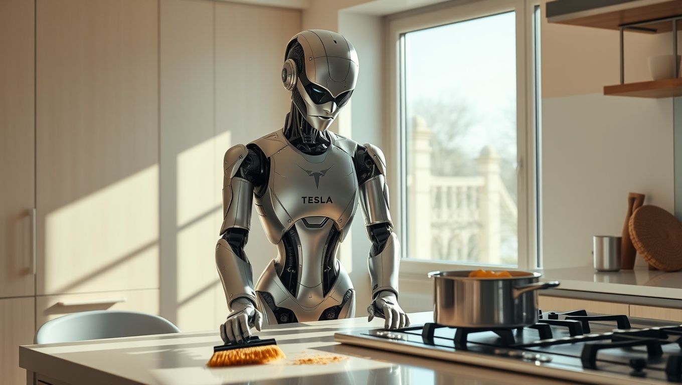 テスラのヒューマノイドロボット「オプティマス」が家事をこなす未来、自然言語で指示可能に