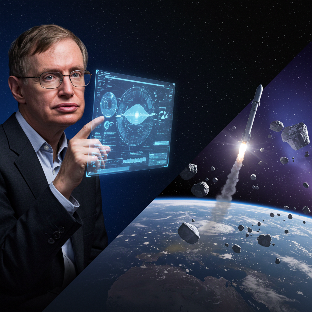 スティーブン・ホーキング博士の2025年予測が的中—30年前に語られた宇宙ビジネスとAIの未来