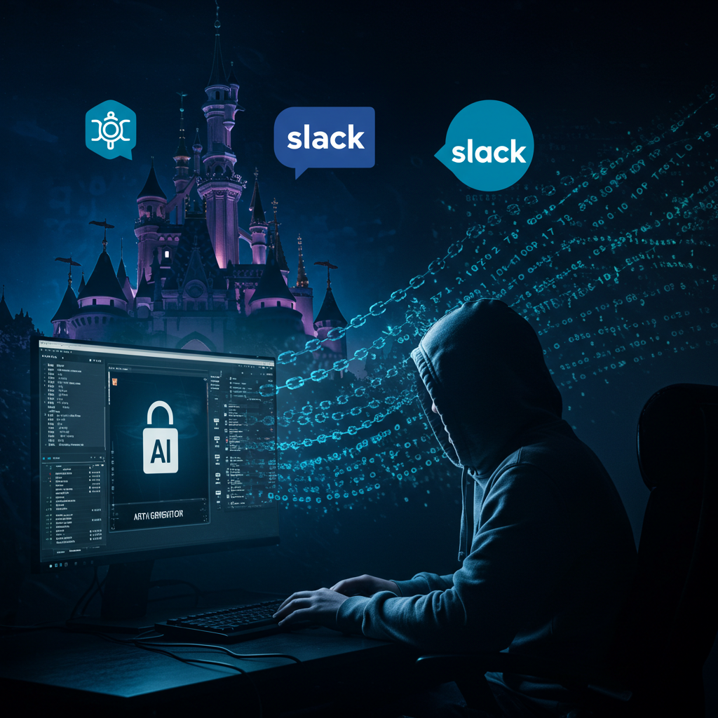 ディズニーSlackハッキング事件の真相：AIアート生成ツールを装ったマルウェアで1.1TBの機密データ流出