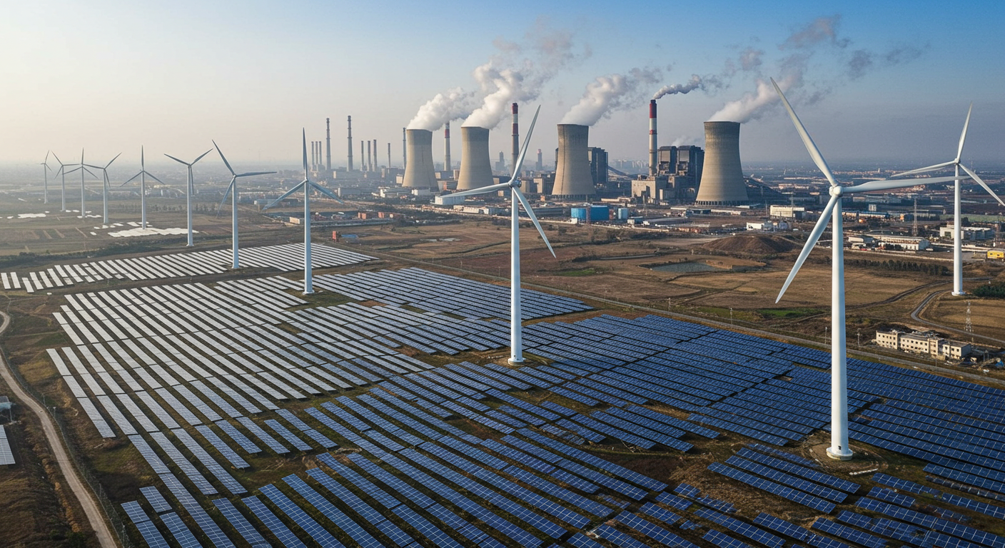 中国が世界初の快挙：炭素排出量1.6％減少を達成、太陽光・風力発電が石炭火力を逆転