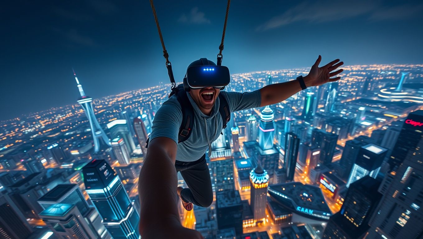Anywhere Bungee VR：AWE 2025を席巻！身体と意識が没入する究極のVRバンジージャンプ体験