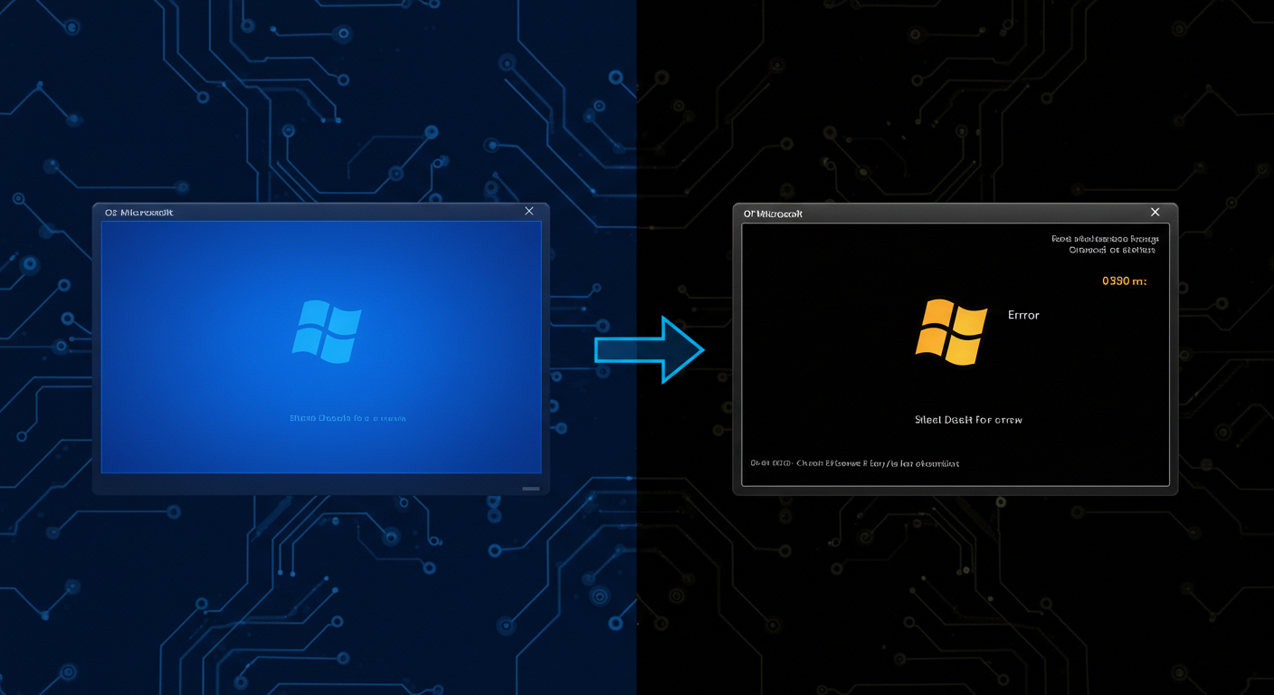 Windows 11のBSOD（ブルースクリーン）が黒色に変更｜2025年夏実装