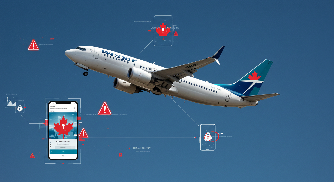 カナダWestJet航空、サイバーセキュリティインシデントでアプリとウェブサイトに障害発生
