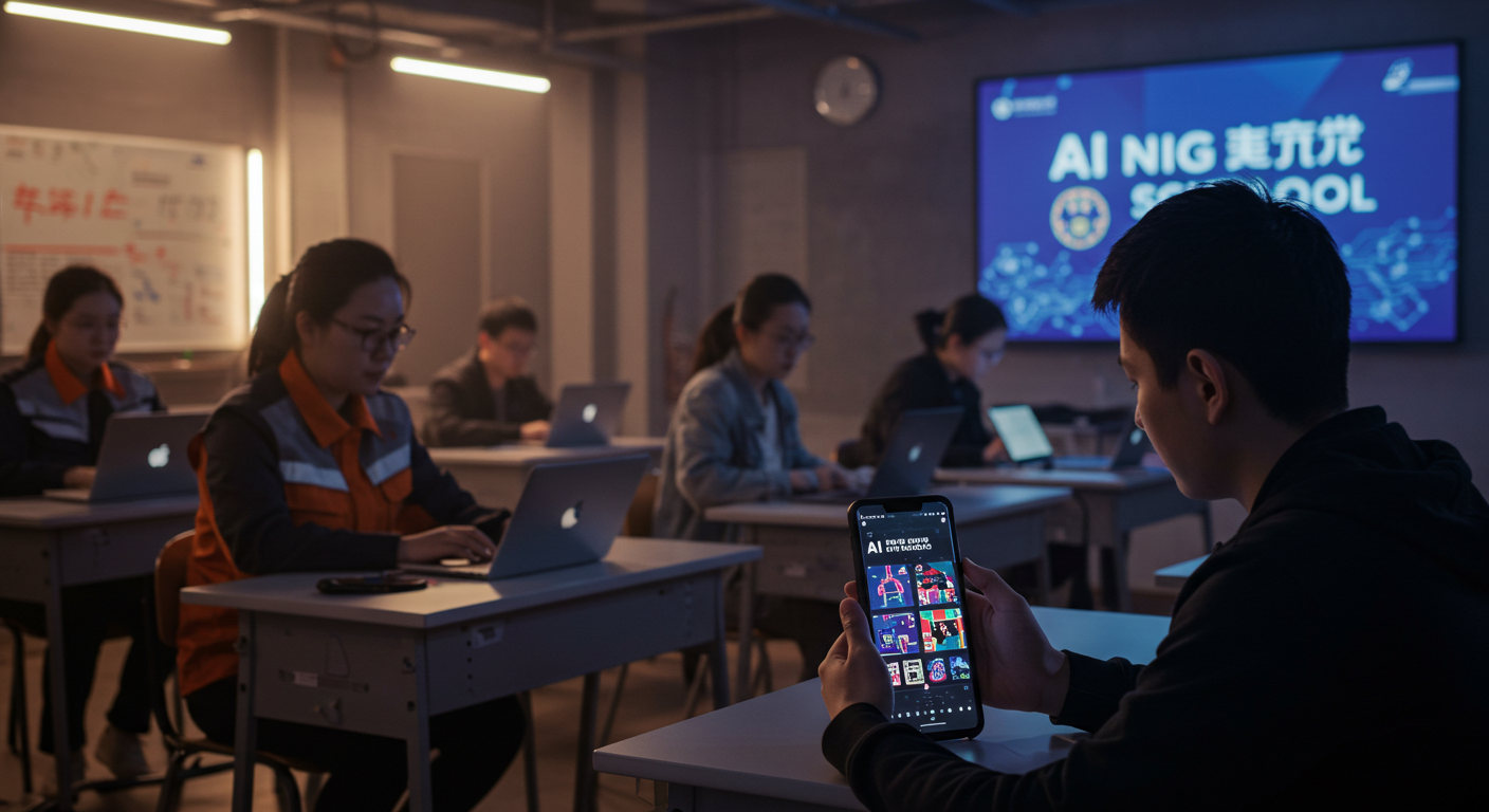 中国でAI夜間学校が急拡大、配達員から会社員まで副収入月2,000元を実現