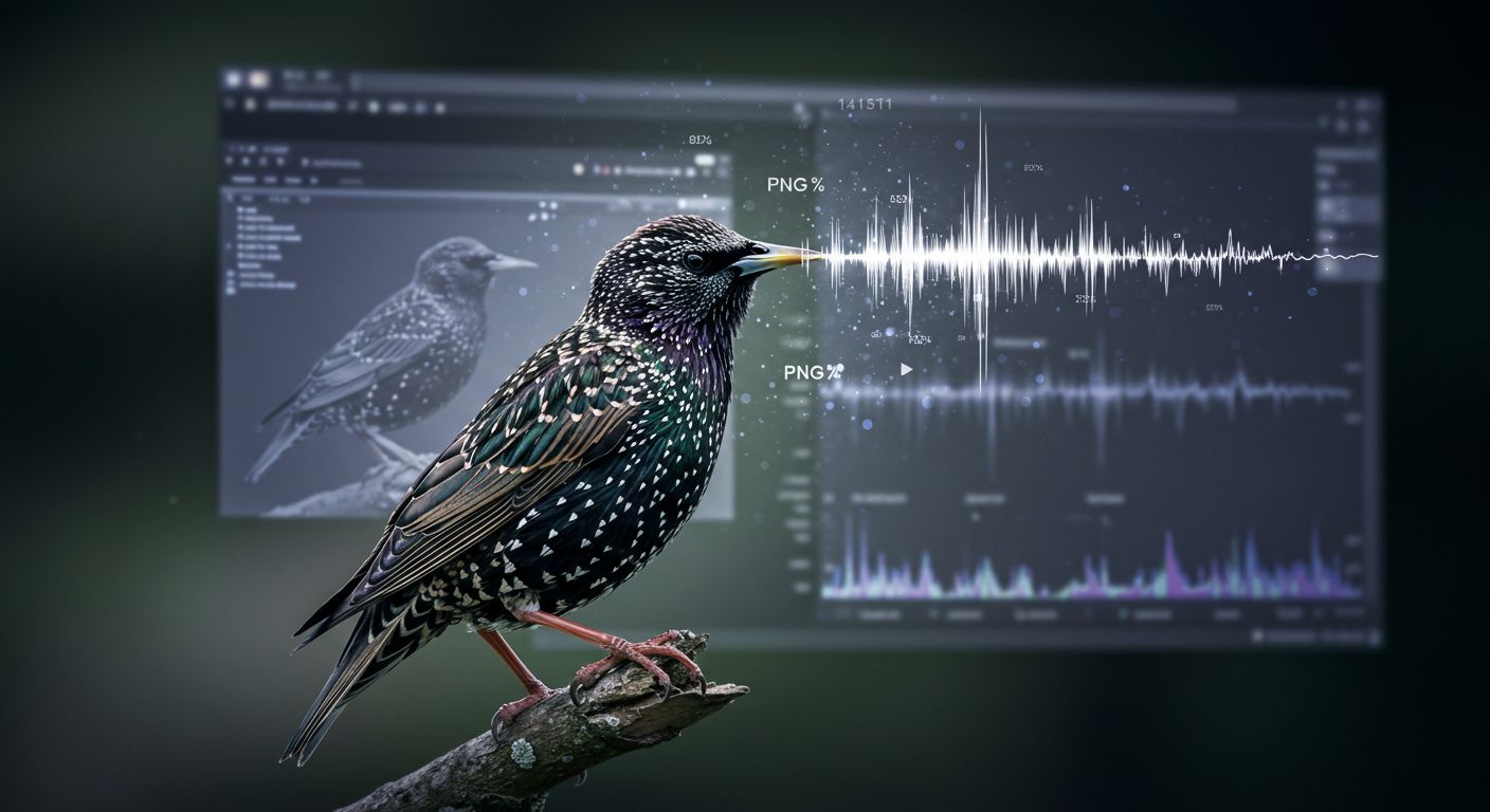 鳥の記憶はデジタルストレージになるか？ – YouTubeクリエイターが音声変換で176KBのPNG画像転送に成功