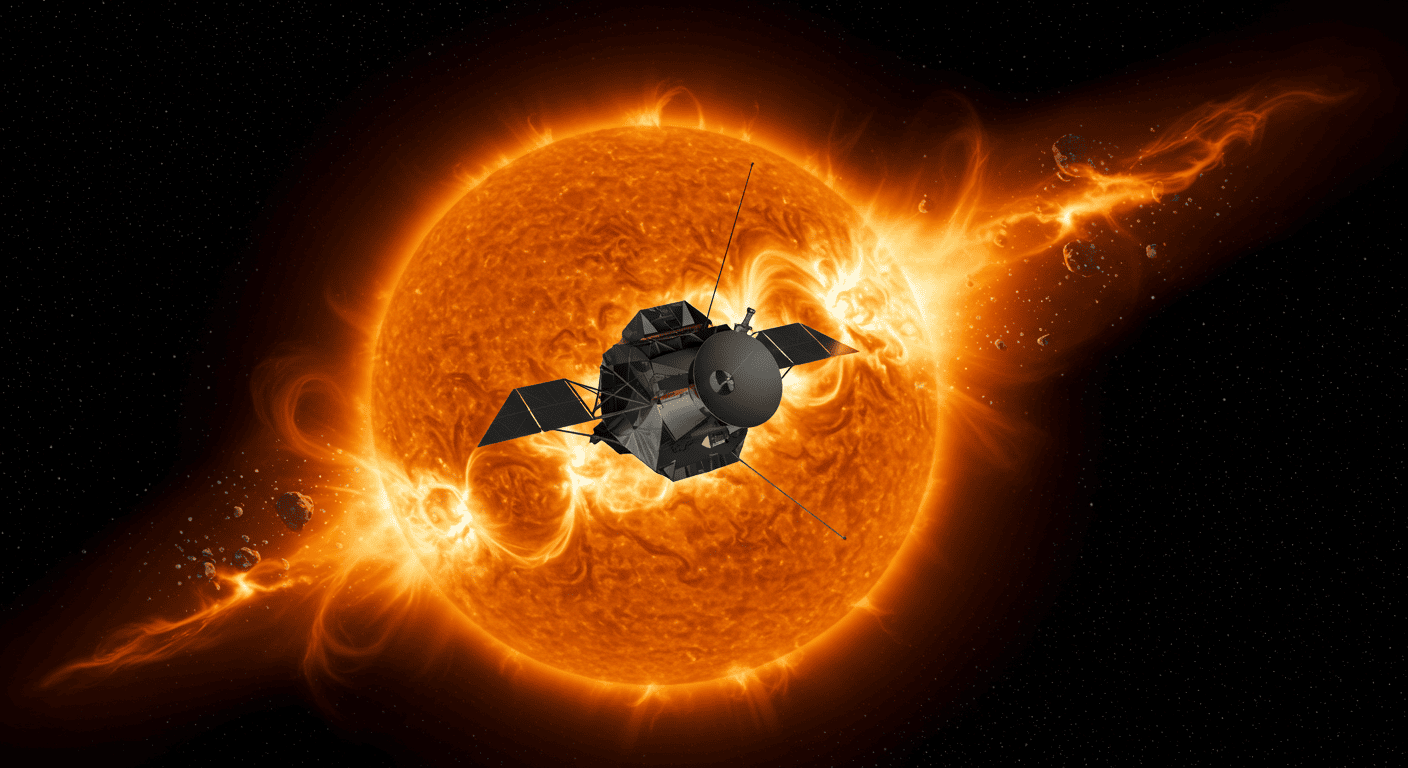 NASA探査機が太陽コロナを史上最高解像度で撮影、CME衝突の瞬間を捉える