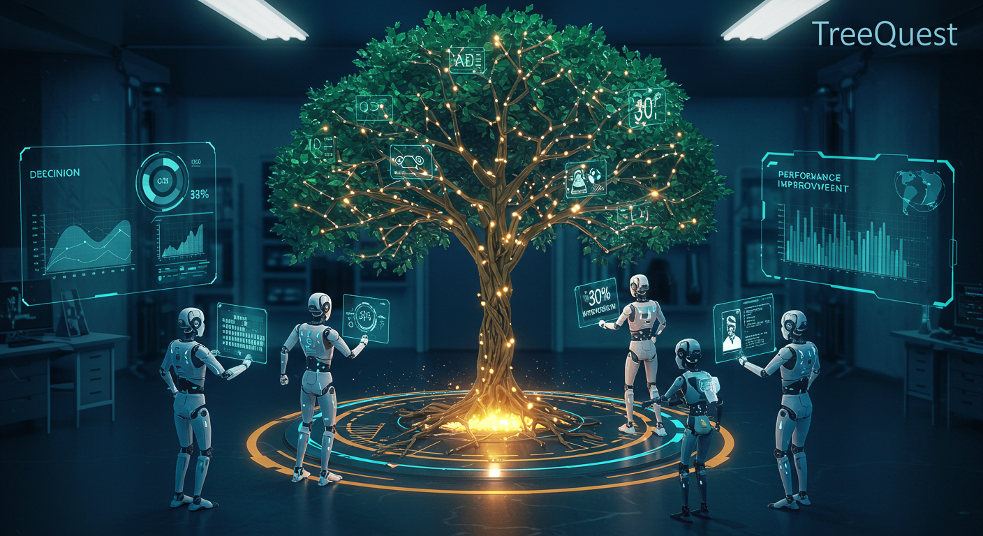 Sakana AI TreeQuest：AI同士の協力で単体性能を30%向上、オープンソース化も発表