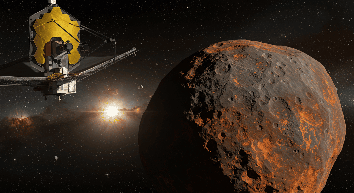 プシケ小惑星に錆発見、ジェイムズ・ウェッブ宇宙望遠鏡が明かす100京ドル天体の新事実