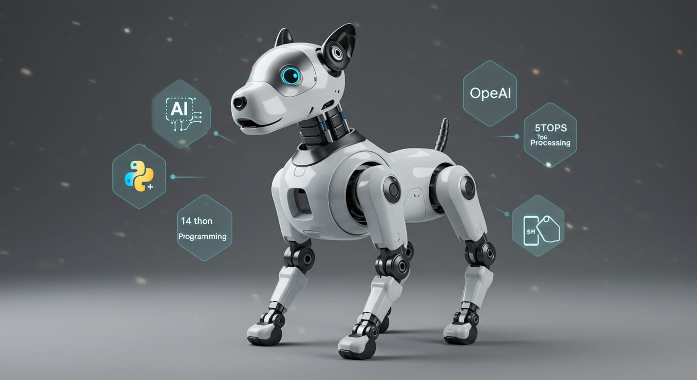 中国Hengbot、スマホ価格帯の訓練可能AIロボット犬「Sirius」発表 – OpenAI連携で5TOPS処理能力