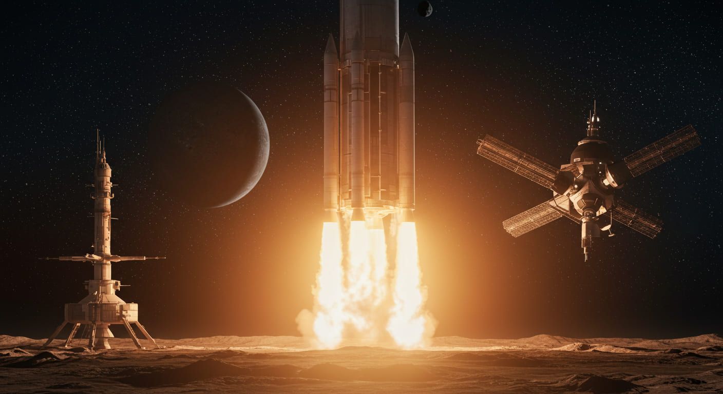 ISRO、40階建て相当の巨大ロケット開発発表 – 75トン積載で宇宙ステーション建設へ