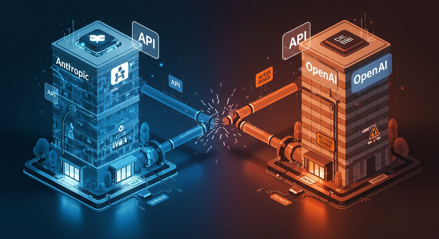 Anthropic、OpenAIのClaude API遮断─GPT-5開発で規約違反