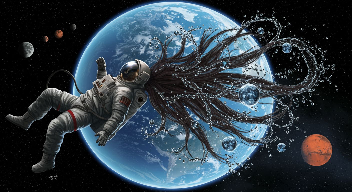 NASA式・宇宙での洗髪方法とは？ISSのQOLを支えるリンス不要シャンプーと究極の水リサイクル技術
