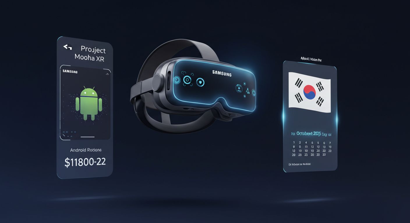 Samsung Project Moohan発売決定！Android XR初搭載で1800-2900ドル｜Vision Pro対抗の複合現実ヘッドセット