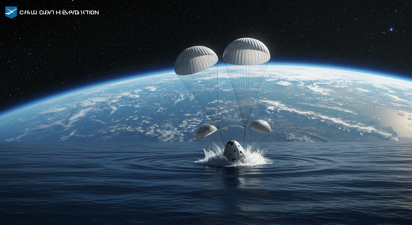 SpaceX「Crew-10」、ISS離脱成功。次の焦点は史上初のカリフォルニア沖着水、10日未明にライブ中継
