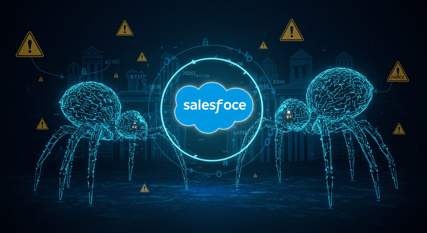 サイバー犯罪2大グループ「ShinyHunters」「Scattered Spider」連携、Salesforce経由恐喝攻撃の新展開