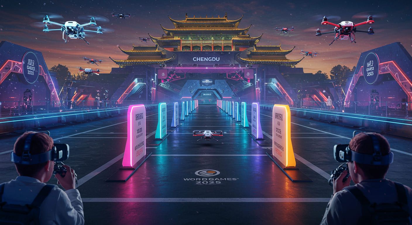 ドローンレーシング世界大会2025開幕｜時速150kmの空中戦、中国・成都でライブ配信