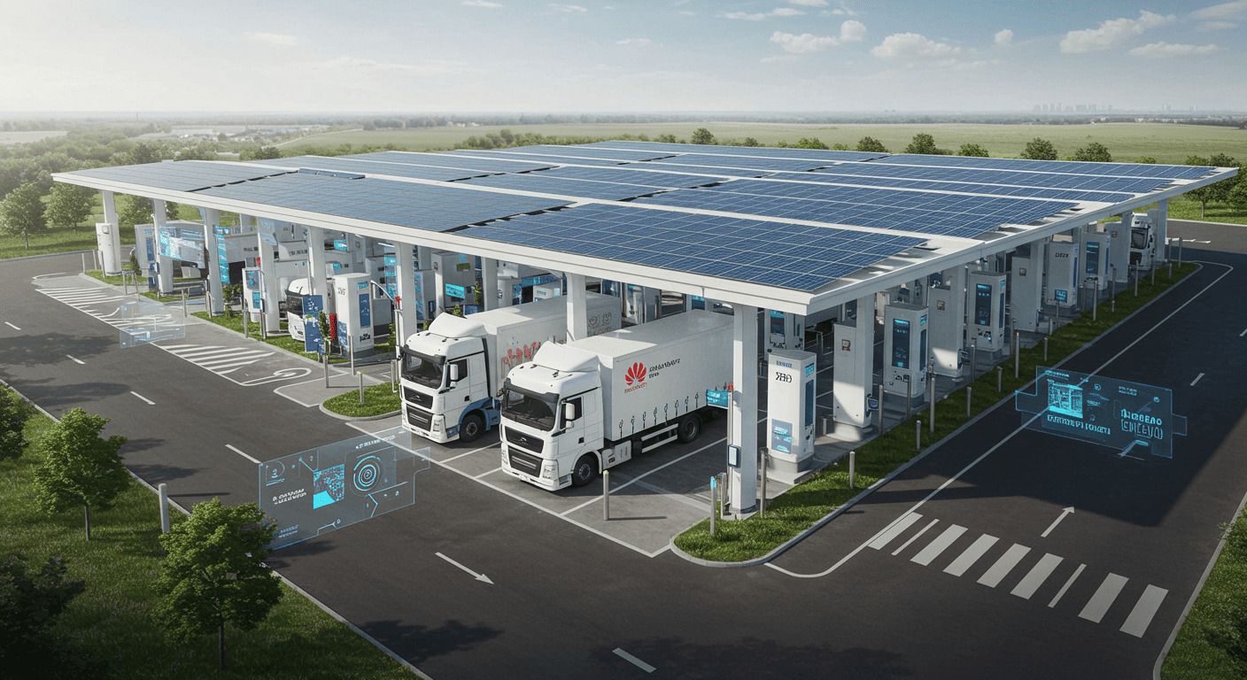Huawei、世界初100MW充電ステーションで5分100km充電を実現——Tesla Superchargerの4倍出力で電動トラック革命