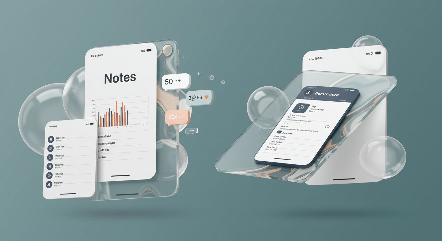iOS 26 NotesとReminders大刷新：Apple IntelligenceによるAIタスク自動生成とLiquid Glass UIで生産性サポート