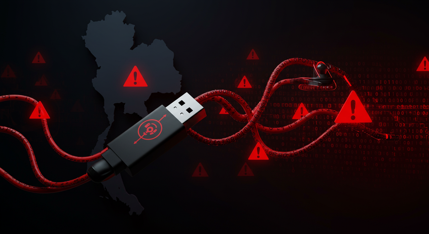 Mustang Panda、地理限定型USBワーム「SnakeDisk」でタイ政府を標的に – 最新サイバー攻撃の脅威