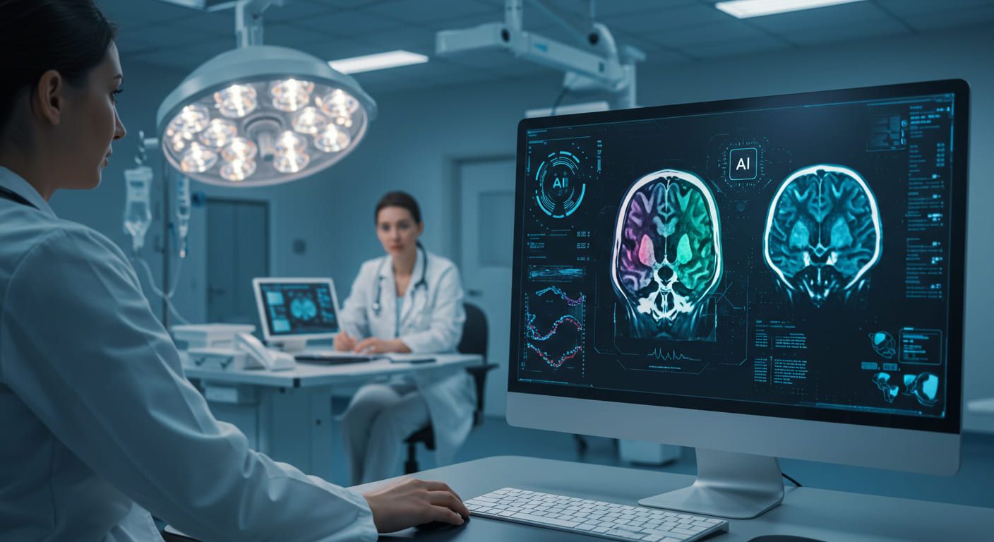 NHS英国全107センターでAI脳診断導入、脳卒中患者回復率16%→48%の3倍向上を実現