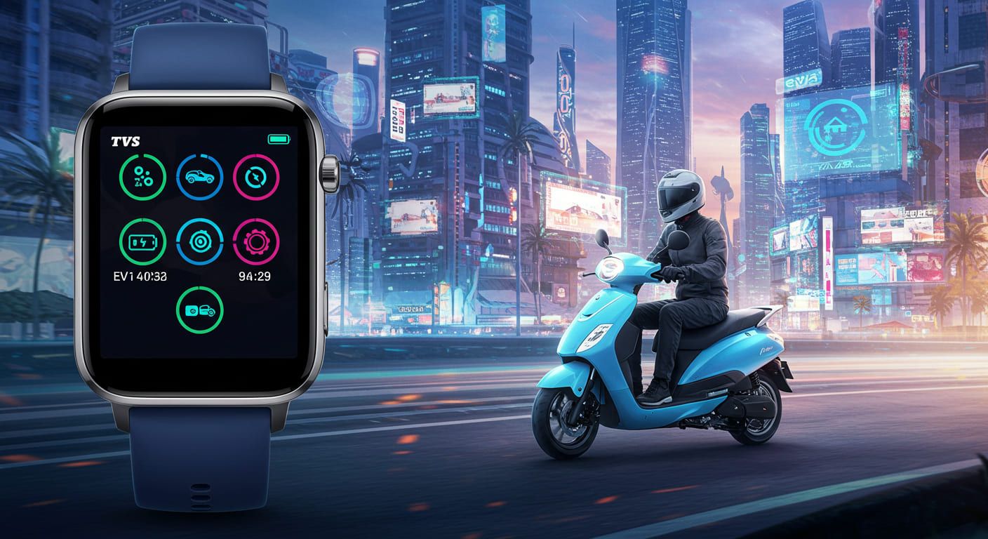 【インド】TVS MotorとNoise提携─iQubeで実現したEV×スマートウォッチ時代