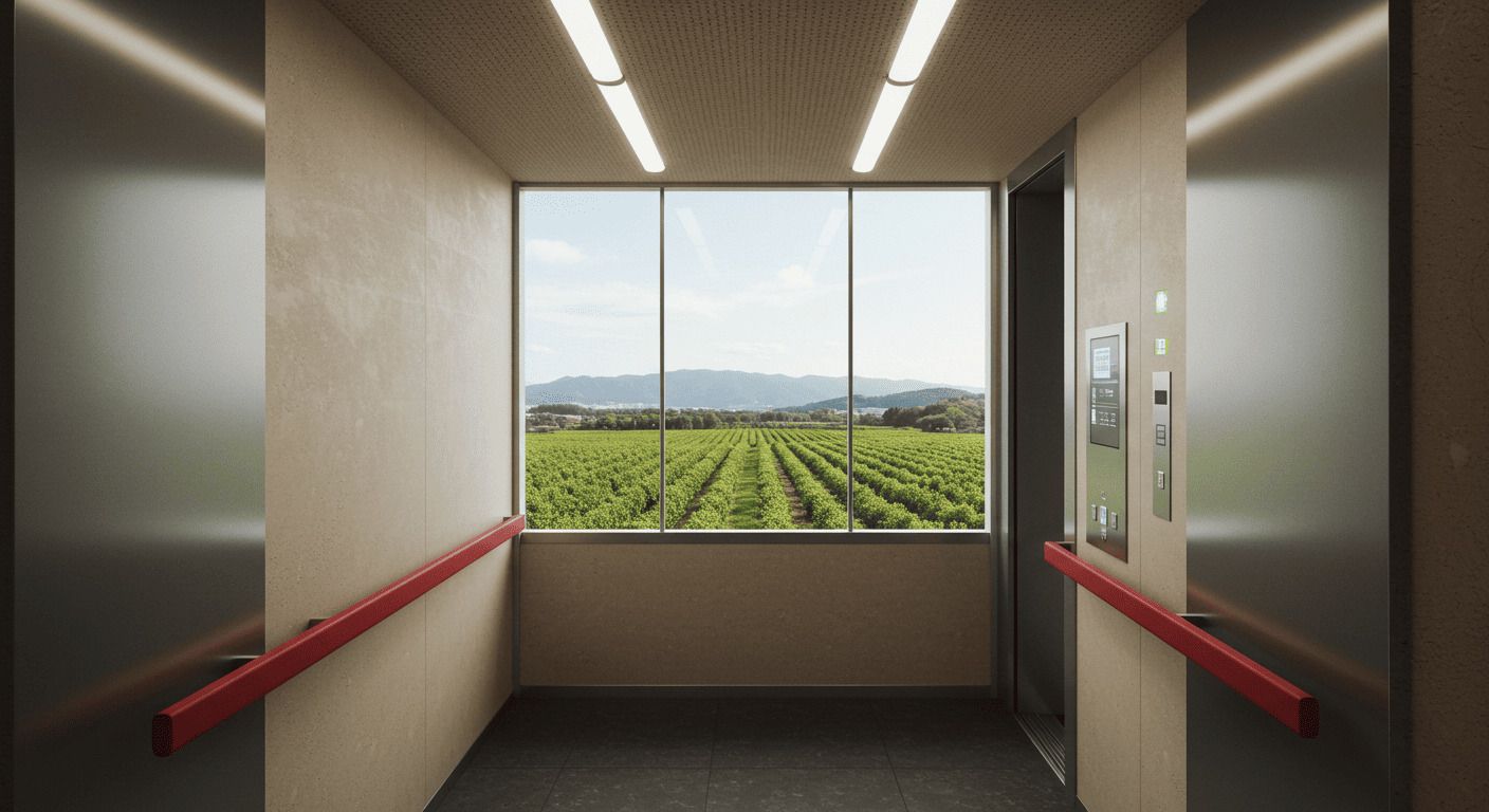 三菱電機が循環型社会実現へ新技術｜りんごの搾りかすでエレベーター手すりカバー、弘前市に寄贈